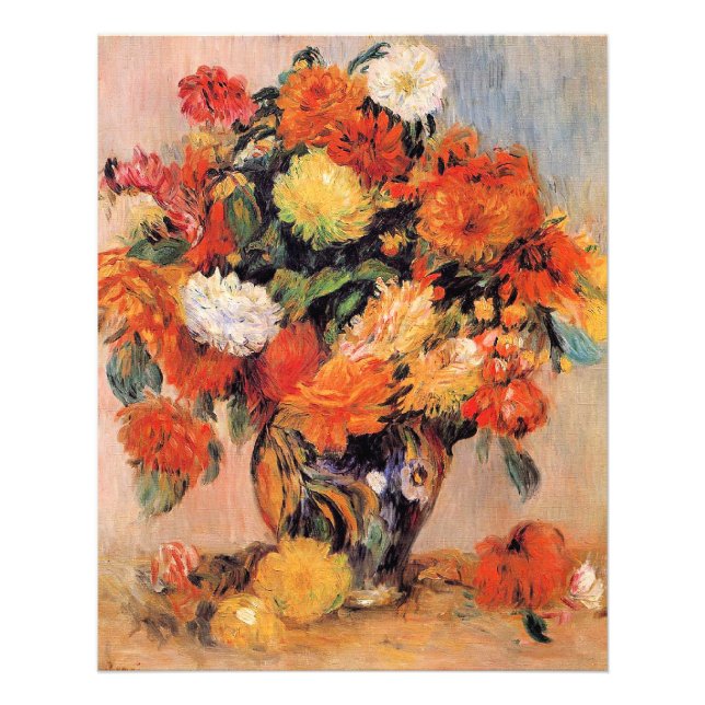 Foto Renoir - Vaso de Flores, 1884, (Frente)