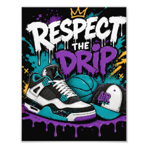 Foto Respeite o Design de Basquete Drip