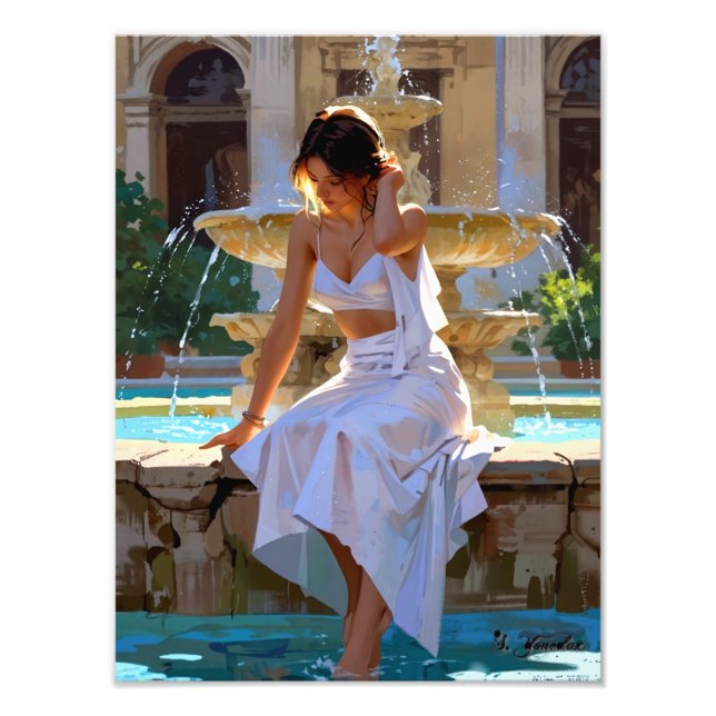 Foto "Resting Fountain - A Moment of Silence and Light" (Frente)