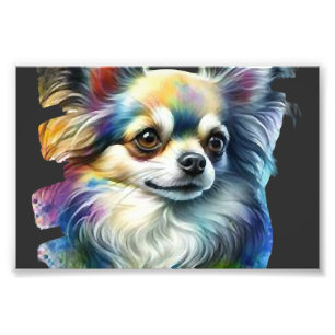 Foto Retrato Colorido de Chihuahua