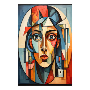 Foto Retrato Cubista Moderno Geométrico 