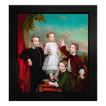 Retrato das Crianças por George Augustus Baker
