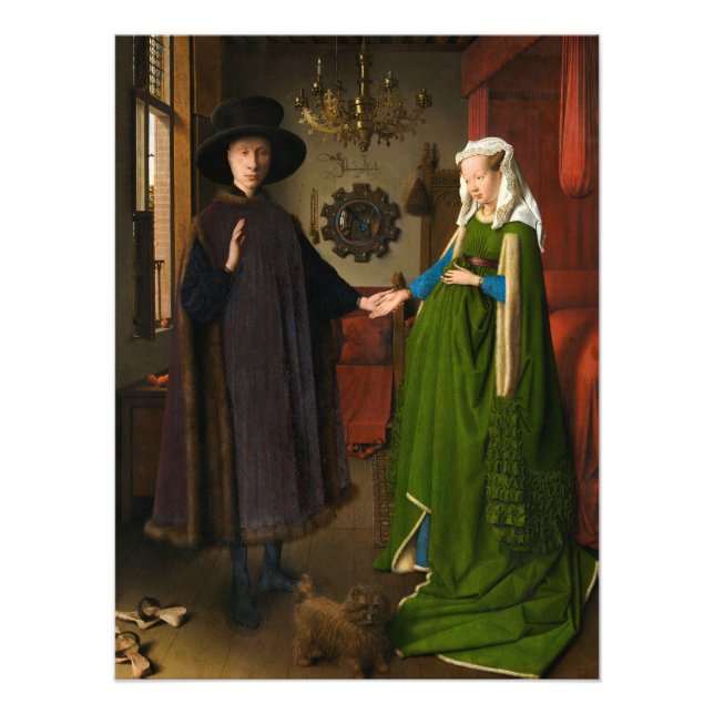 Foto Retrato de Giovanni Arnolfini e sua Esposa (Frente)