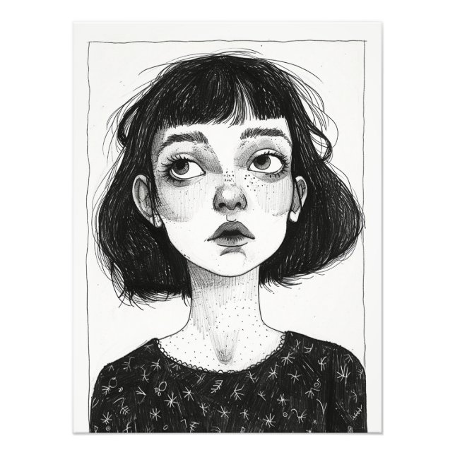 Foto Retrato de uma adolescente. (Frente)