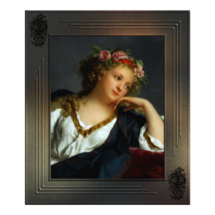 Foto Retrato de uma dama Vestindo uma coroa floral