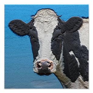 Foto Retrato de vaca feliz