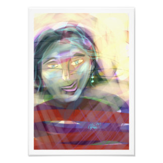 Foto Retrato Feminino Contemporâneo de Cores Pensativas