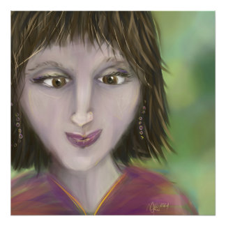 Foto Retrato Feminino de Personalidade Calma Graça Arte