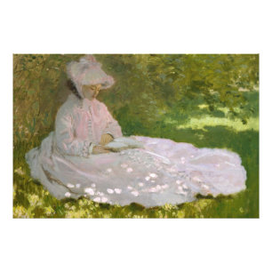 Foto Retrato impressionista de primavera, Claude Monet