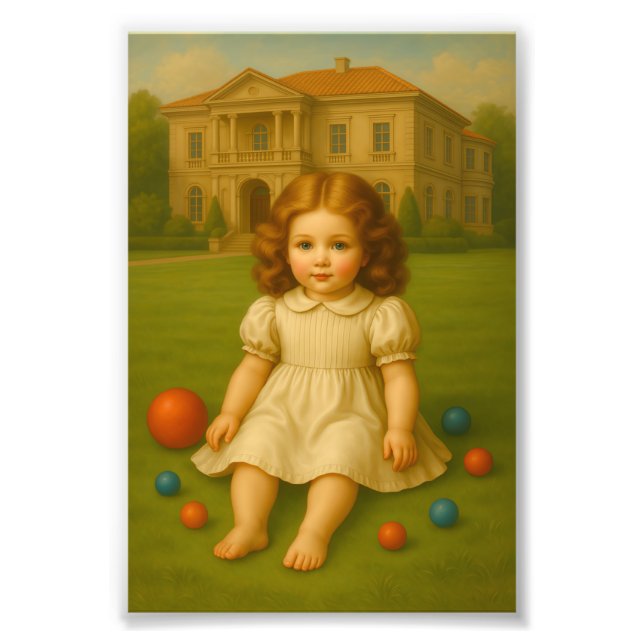 Foto “Retrato Infantil Clássico no Jardim – Clássico do (Frente)
