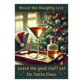 Foto Retro 50s Avoid The Naughty List Christmas Martini