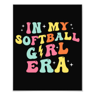 Foto Retro Groovy Na Era Da Minha Moça De Softball