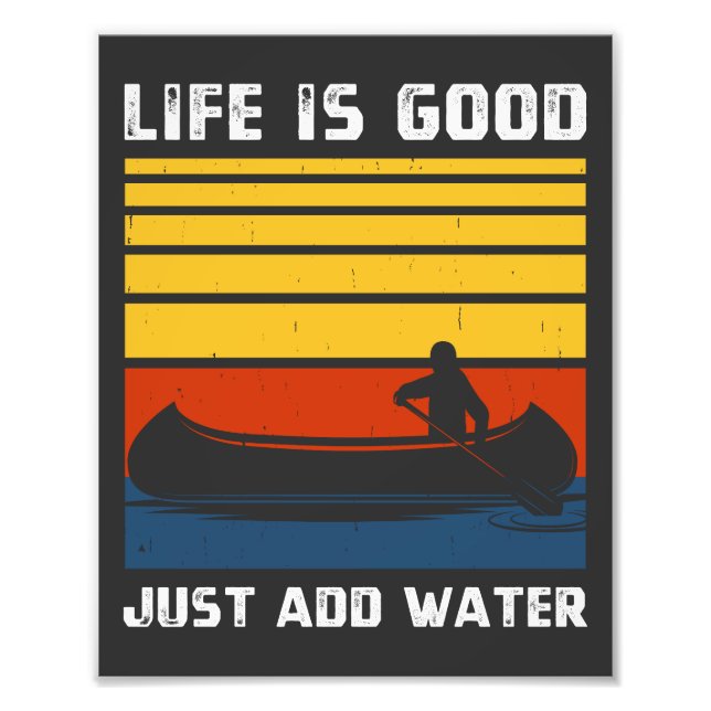 Foto Retro Preciso De Um Bom Paddling Kayaking Kayaker (Frente)