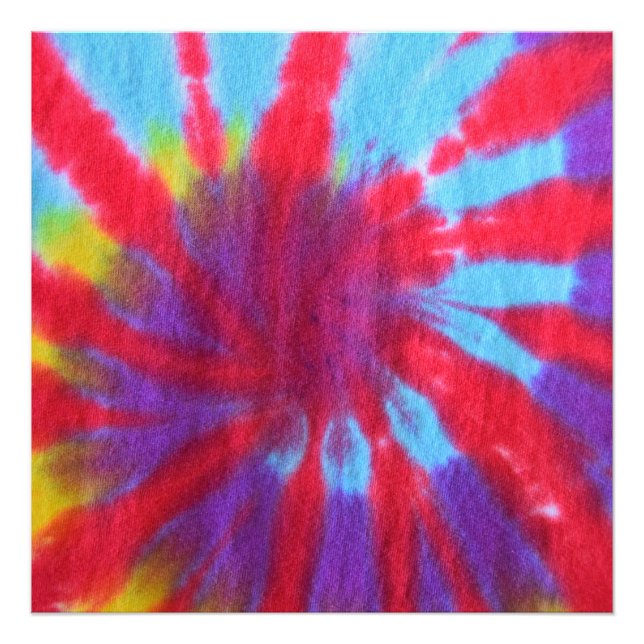 Foto Retro Tie Dye Design (Frente)