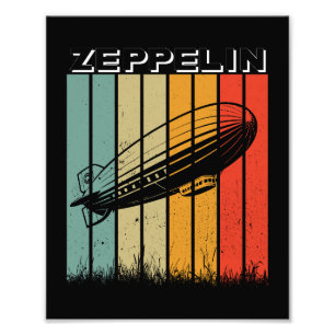 Foto Retro Zeppelin Dirigible Airship Zepelin Zepplin