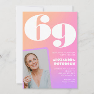 Foto Retroativa de Gradiente Rosa 69.º Convite de 