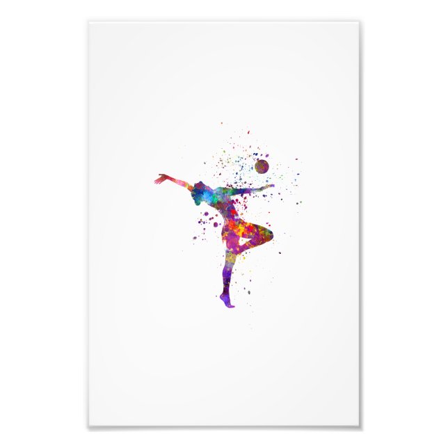 Foto Rhythmic gymnastics in watercolor (Frente)