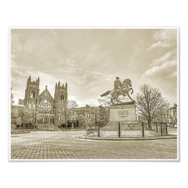 Foto Richmond VA Virginia JEB Stuart Monument (Frente)