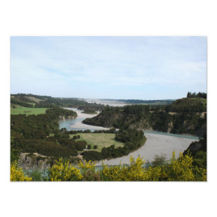 Foto Rio Waimakariri, Alpes do Sul, Nova Zelândia