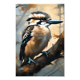 Foto Risos charmosos: Kookaburra na pintura a óleo