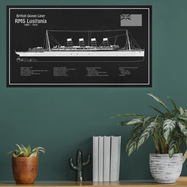 Foto RMS Lusitania - Planos de Projeto de Embarcação PB (Criador carregado)