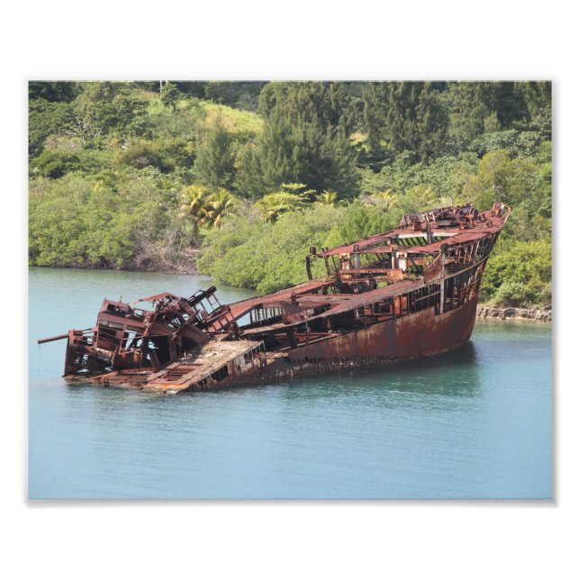 Foto Roatan Honduras, Naufrágio Ao Longo Da Costa (Frente)