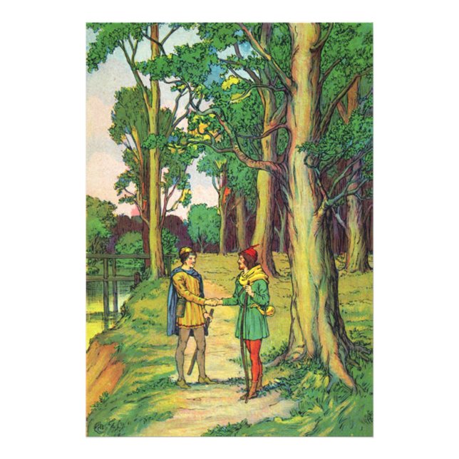 Foto Robin Hood e Pequeno João  (Frente)
