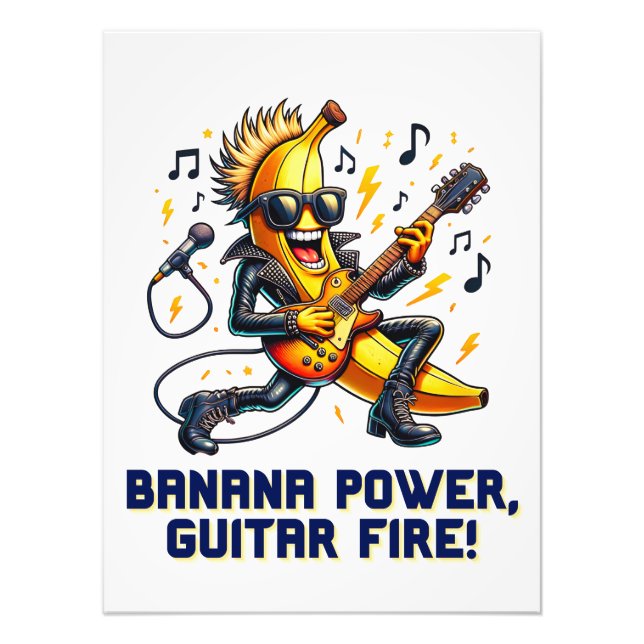 Foto Rockstar Banana Com Violão (Frente)