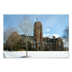 Foto Rockwell no inverno na faculdade da cidade do