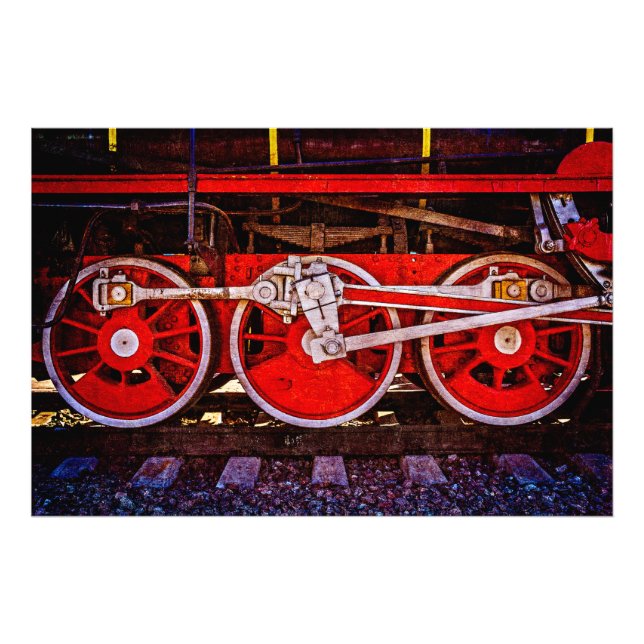 Foto Rodas do Comboio a Vintage (Frente)