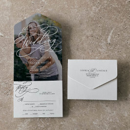 Foto Romântica De Caligrafia Sobrepõe O Casamento