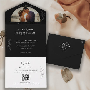 Foto Romântica De Casamento Botânico Foto Tudo Em