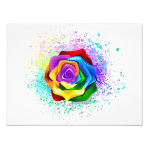 Foto Rosa de arco-íris colorido