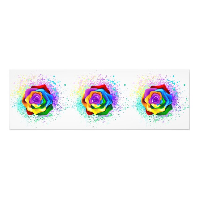 Foto Rosa de arco-íris colorido (Frente)