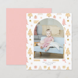Foto rosa de árvore de Natal do BUDGET Personaliza