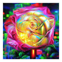 Rosa do Arco-Íris Psicodélico
