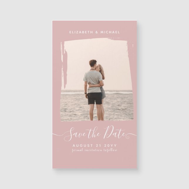 FOTO Rosa DO ORÇAMENTO DEMONSTRADO Salva a Data Mo (Frente)