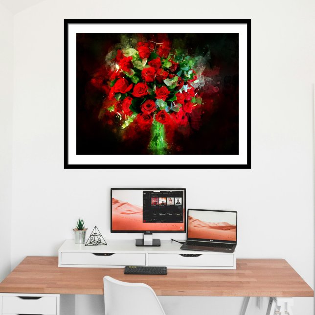 Foto Rosa vermelha de flor de Buquê - bb (Criador carregado)