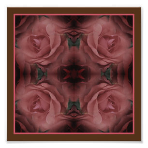 Foto Rosa vermelha Flores Espelho Abstrato Natureza 8x8
