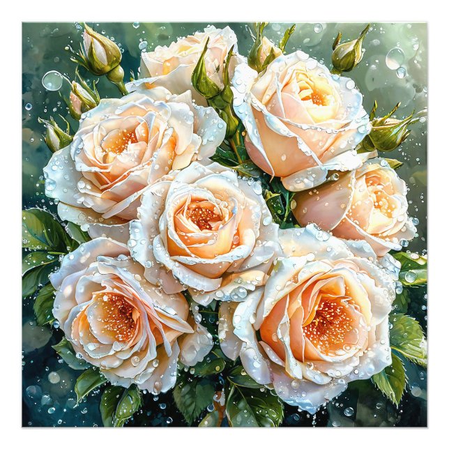 Foto Rosas bege claro (Frente)