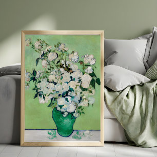Foto Rosas em um Vaso Verde por Vincent van Gogh