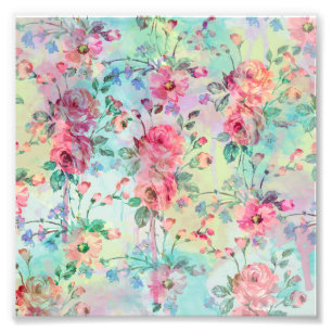 Foto Rosas românticos e lindos aquarelas