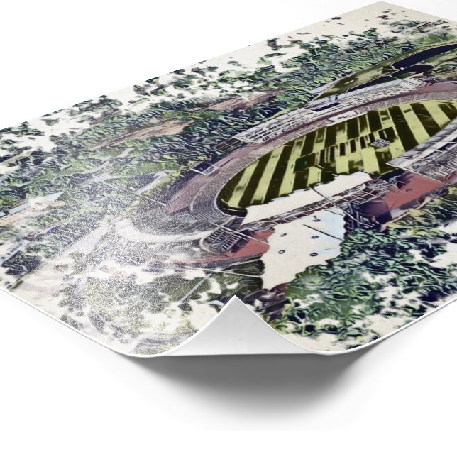 Foto Rose Bowl Southampton Campo de Críquete Artístico (Borda)