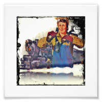 Rosie Riveter trabalha na estrada ferroviária WII