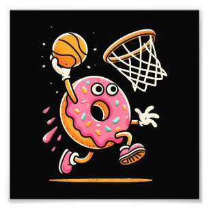Foto Rosquinha Engraçada, Comida de basquetebol, Dunbal