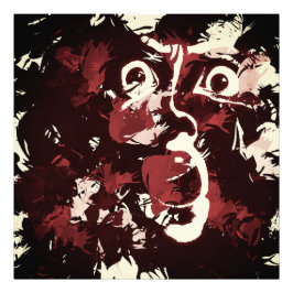 Foto rosto assustador