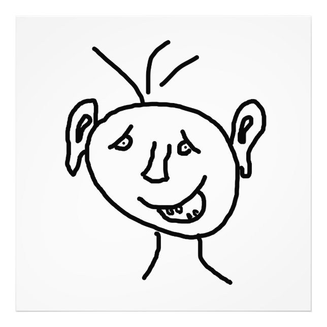 Foto Rosto de desenho engraçado (Frente)