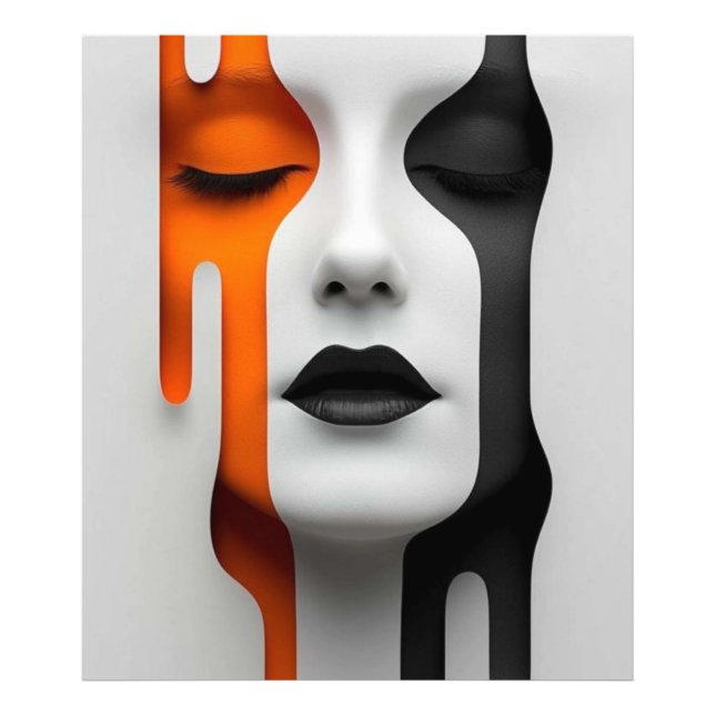 Foto Rosto de Duas Cores (Frente)