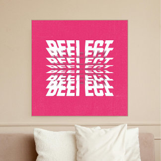 Foto Rotating Text Minimal Poster – Pink Edition