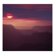 Roxo Haze sobre o Grand Canyon